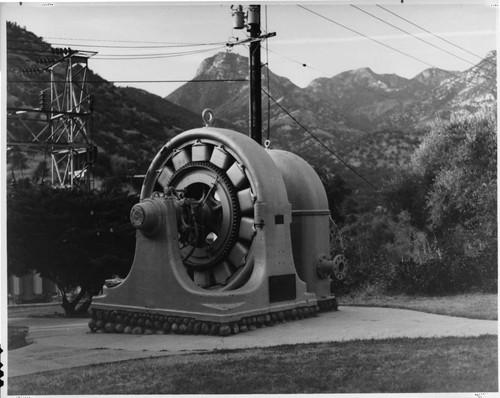 One of the original Kaweah generators still stands in front of the ...