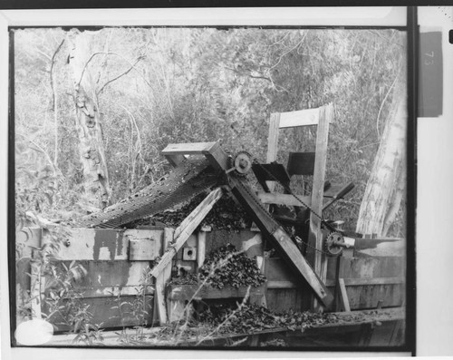 The automatic rubbish rake on the canal line at Mill Creek #2 Hydro Plant