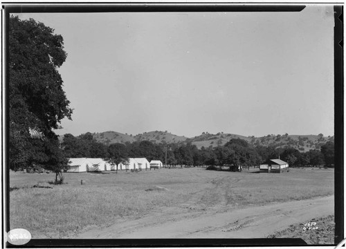 Kern River No. 3 - Tower Construction - General View of Raymaker's Camp #5 KR3