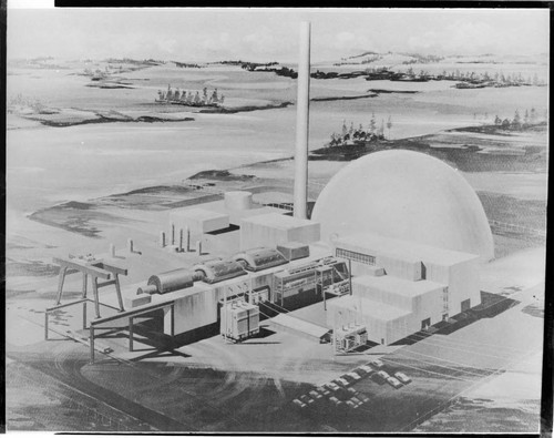 Artist's rendering of a Nuclear Generating Station