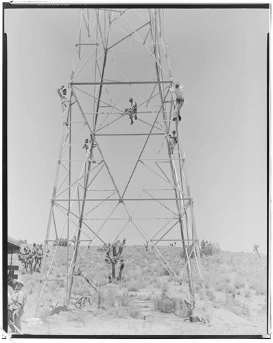 Boulder-Chino Transmission Line (2nd) - Tightening and center punching tower bolts