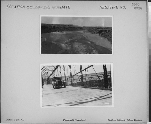 Colorado River - Overview of the Colorado River from automobile bridge