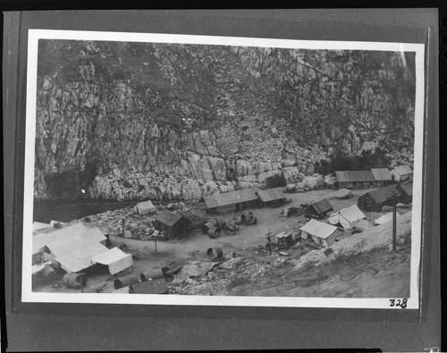 The headquarters camp at Kern River #1 Hydro Plant