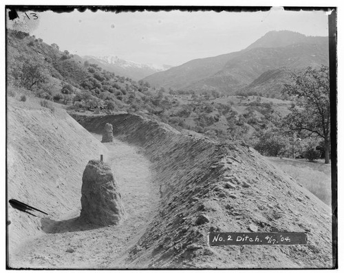 The #2 ditch at Kaweah #2 Hydro Plant