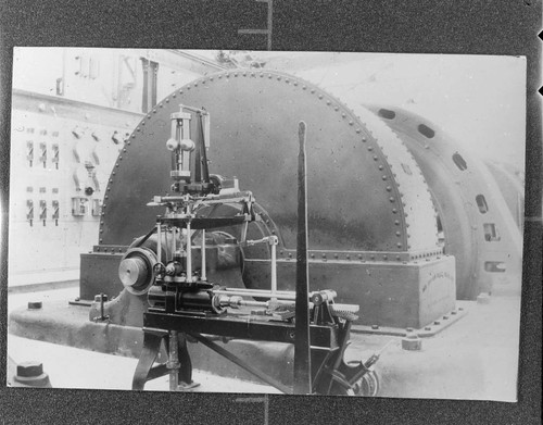 The interior of the power house at Santa Ana River #1 Hydro Plant