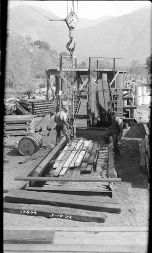 Tule River Powerhouse - Rebuilding Flume Line