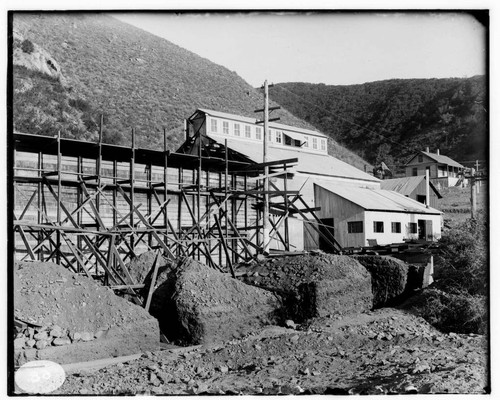 The construction of Mill Creek #3 Hydro Plant