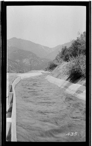 View along the conduit at Kaweah #3 Hydro Plant