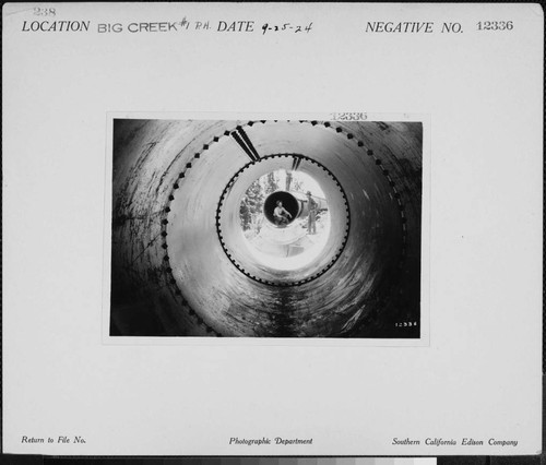 Big Creek #1 - Flowline for 4th Unit Powerhouse #1