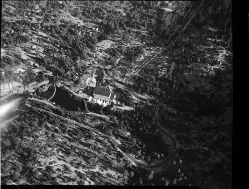 Aerial photo of PH 1 and Dam 4 at Big Creek