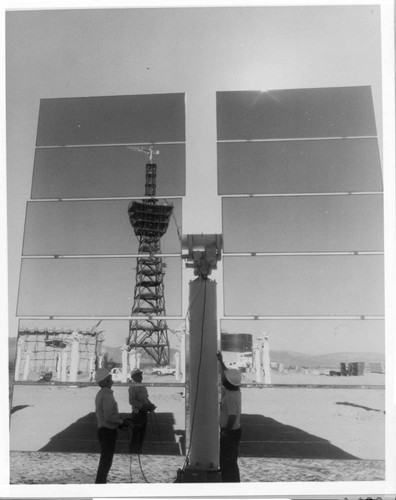 Solar One under construction, 1981