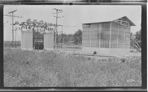 The exterior of Earlimart Substation