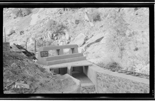 The Middle Fork headgates at Kaweah #3 Hydro Plant