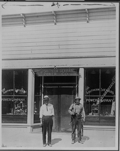 The Southern Sierras Power Company's local office in Perris, about 1918