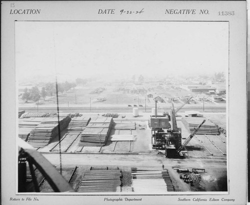 General Store, Pole Yard - Alhambra General Store viewed from tower