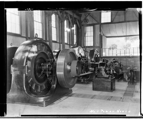 An interior view of Kaweah #1 Power House