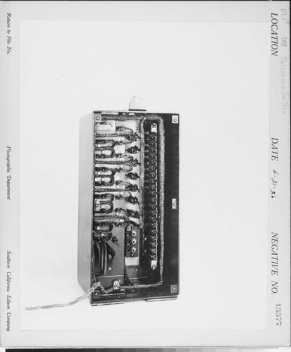 E1.1 - Electric Equipment misc