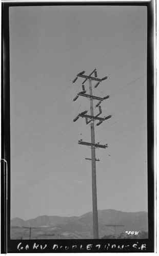 Power Producers - Not SCE - 60kV Double circuit transmission pole