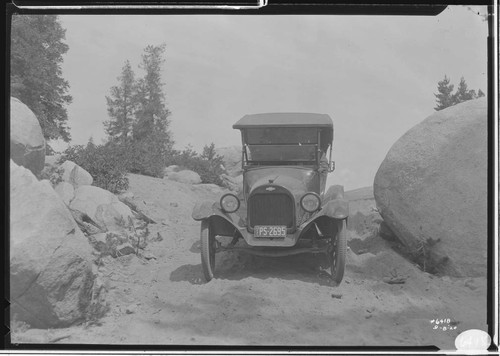 Big Creek, Florence Lake Dam - First car to drive over Kaiser Pass