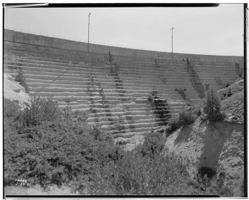 Eroded surface of Big Creek Dam 3