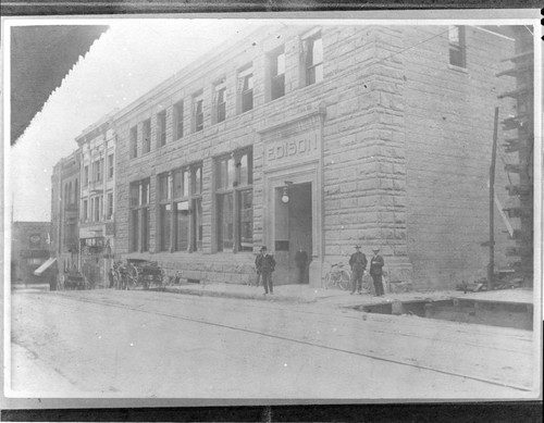 The Edison Electric Company General Office Building on 120 & 4th Streets in Los Angeles. "Sammy" Darnell