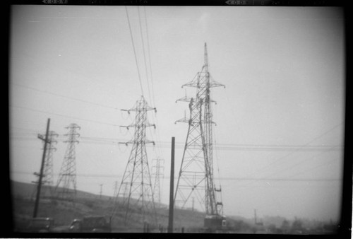 Laguna-Bell Transmission Line - Stringing towers