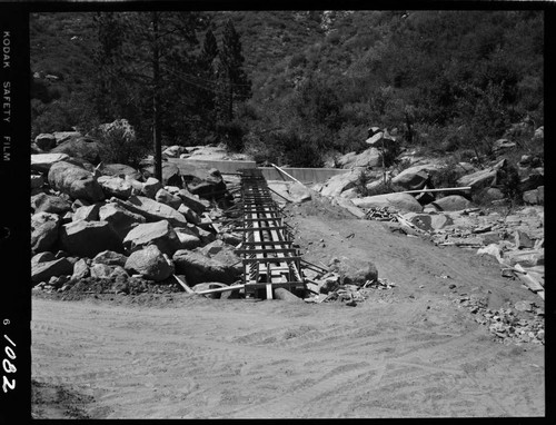 Big Creek - Mammoth Pool - Encased pipe at Ross Creek