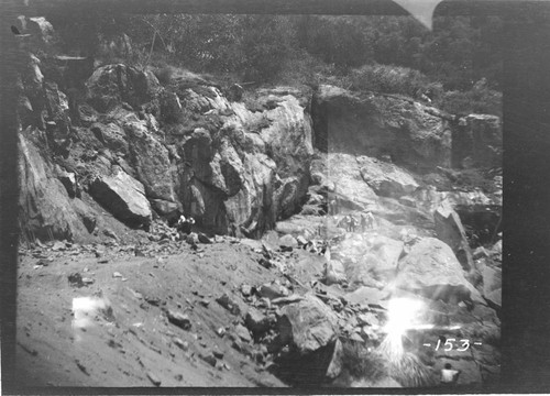 Excavating along the main conduit at Kaweah #3 Hydro Plant