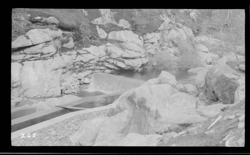 The Marble Fork headworks at Kaweah #3 Hydro Plant