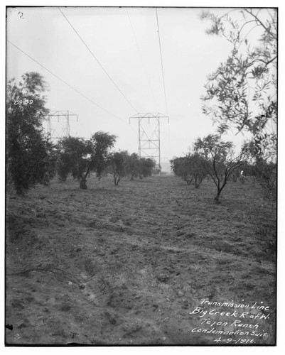 Big Creek Transmission Line right-of-way