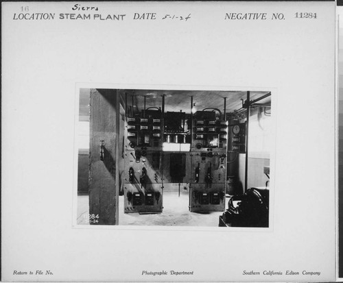 Southern Sierra Power Steam Plant - interior