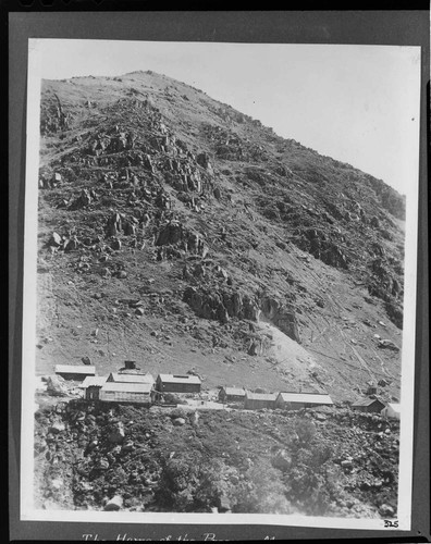 The hoist line for the penstock at the headquarters camp at Kern River #1 Hydro Plant