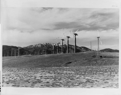 Wind turbines at a wind farm