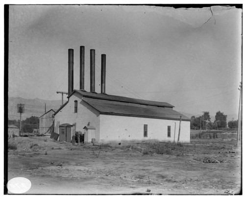 The exterior of the Pasadena Steam Plant