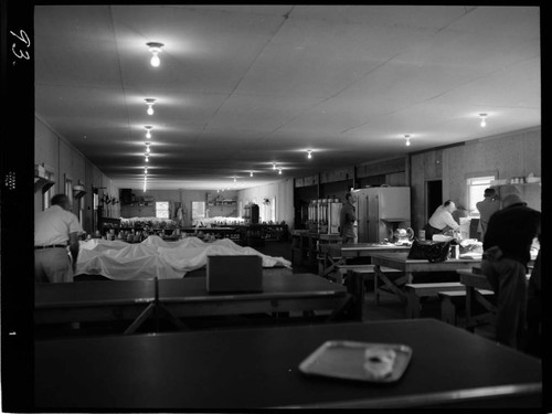 Big Creek - Mammoth Pool - Interior view of camp dinning room