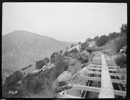 The completed flume of the Tule Plant