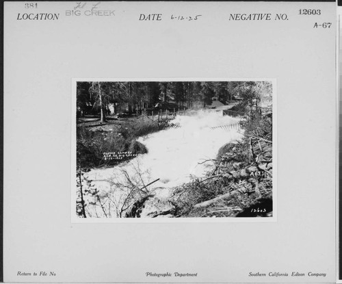 Big Creek, Florence Lake Dam