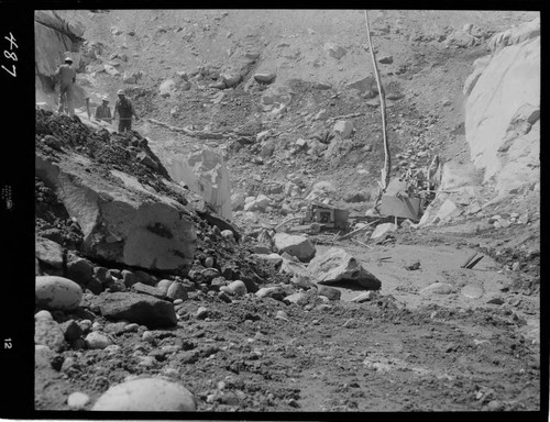 Big Creek - Mammoth Pool - Excavation of cutoff trench