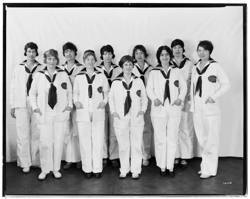 P1.1 - Group Portraits - Girls First-aid team standing - front