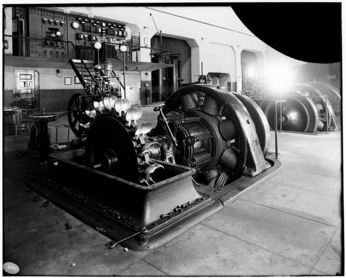 The exciter wheel with the housing removed at the powerhouse at Kern River #1 Hydro Plant