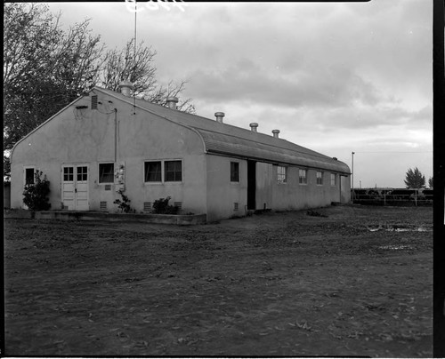 Dairy building on farm