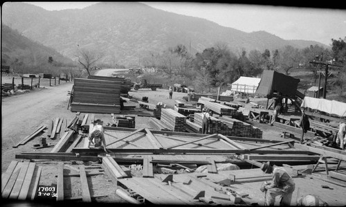 Tule River Powerhouse - Rebuilding Flume Line