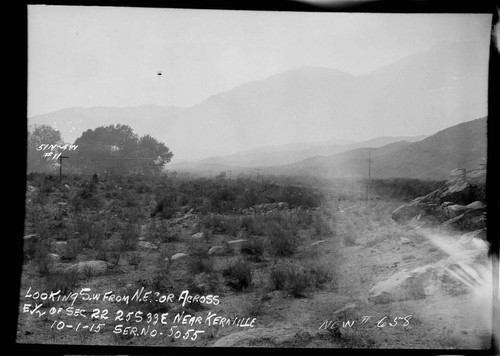 Borel : View looking Southwest from Northeast