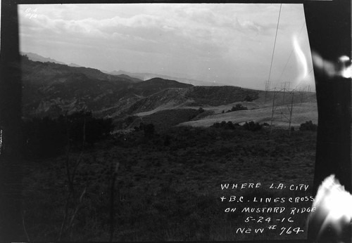 Big Creek Transmission Line Right of Way near Mile 218. Tower 3