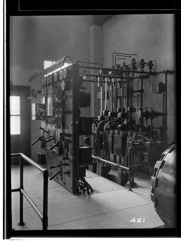 The switchboard at Kaweah #3 Hydro Plant