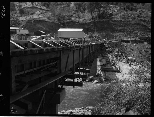 Big Creek - Mammoth Pool - Powerhouse bridge forming for deck pour