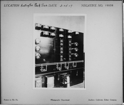 Huntington Park Substation - Interior