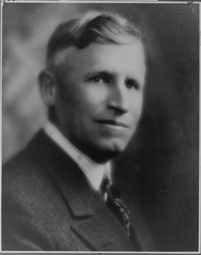 Portrait of Harry Bauer, Edison president, 1933-1945