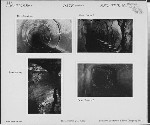 Big Creek, Mono-Bear Diversion - Bear Tunnel at lower end