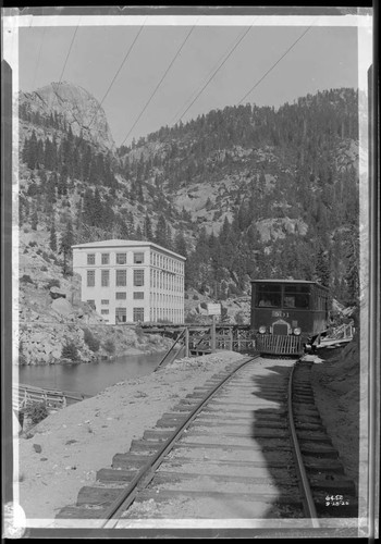 San Joaquin and Eastern Railbus #501 gas powered. on railroad across from Powerhouse #1